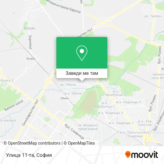 Улица 11-та карта