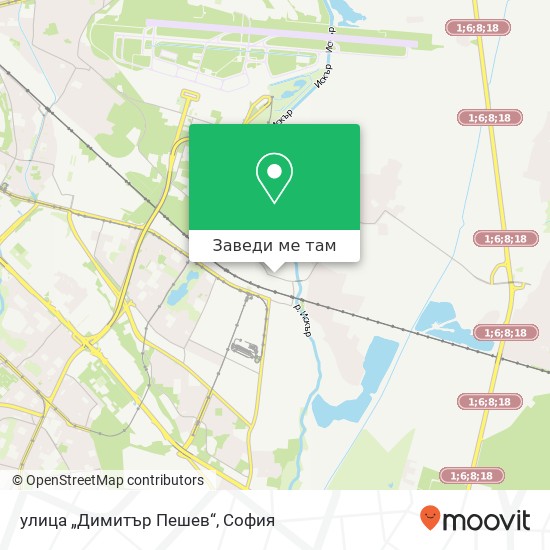 улица „Димитър Пешев“ карта