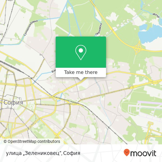 улица „Зелениковец“ карта
