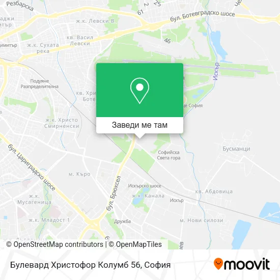 Булевард Христофор Колумб 56 карта