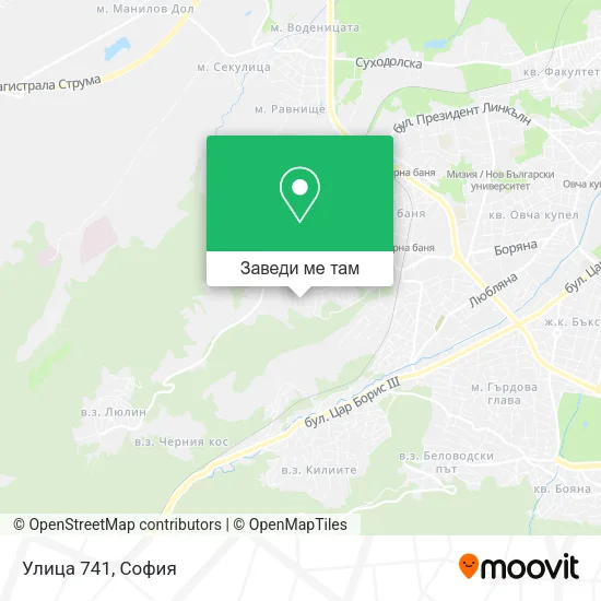 Улица 741 карта
