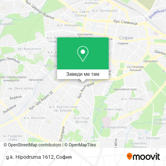 g.k. Hipodruma 1612 карта