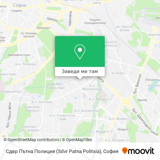 Сдвр Пътна Полиция (Sdvr Patna Politsia) карта
