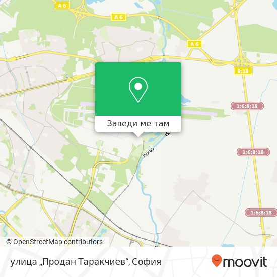 улица „Продан Таракчиев“ карта