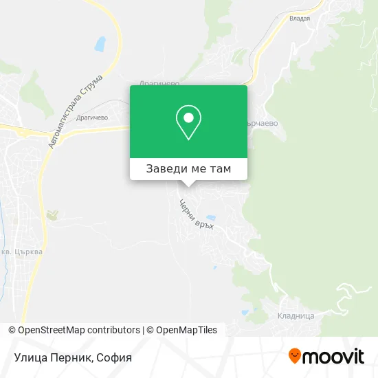 Улица Перник карта