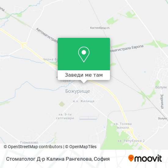 Стоматолог Д-р Калина Рангелова карта