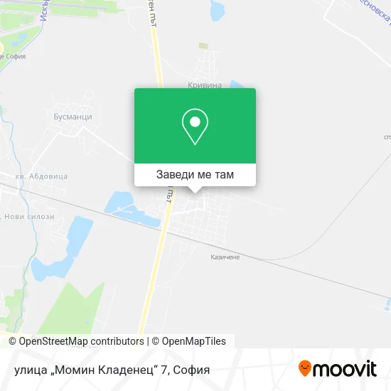 улица „Момин Кладенец“ 7 карта