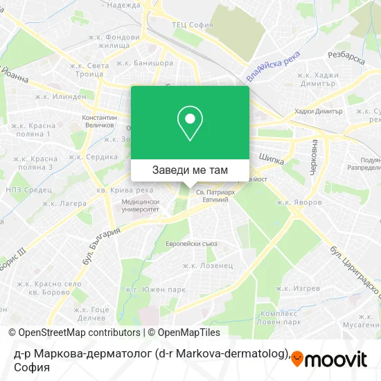 д-р Маркова-дерматолог (d-r Markova-dermatolog) карта