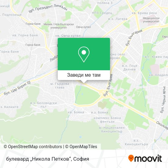 булевард „Никола Петков“ карта