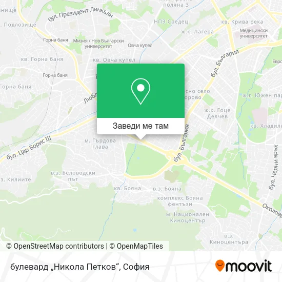 булевард „Никола Петков“ карта