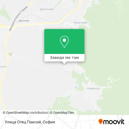 Улица Отец Паисий карта