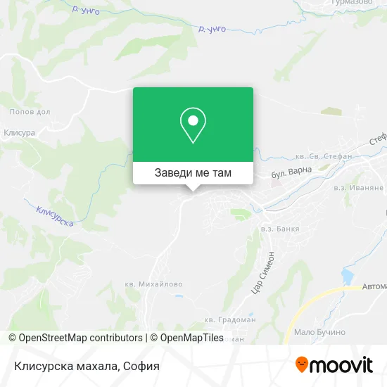Клисурска махала карта