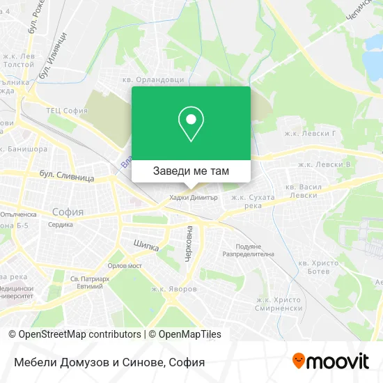 Мебели Домузов и Синове карта
