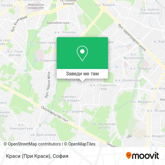 Краси (При Краси) карта