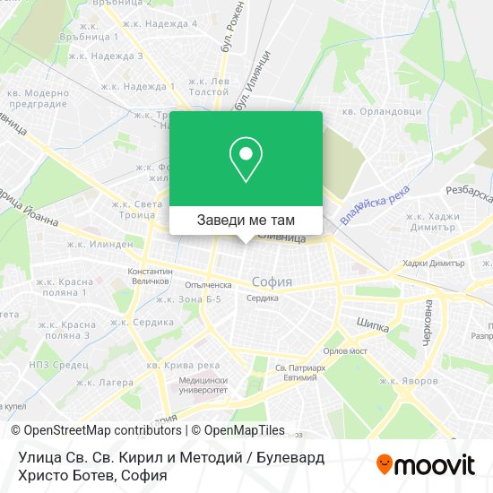 Как да стигна до Улица Св. Св. Кирил и Методий / Булевард Христо Ботев ...