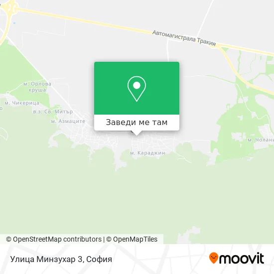 Улица Минзухар 3 карта