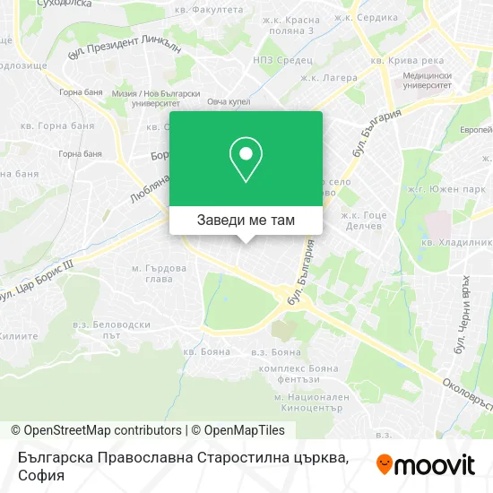 Българска Православна Старостилна църква карта