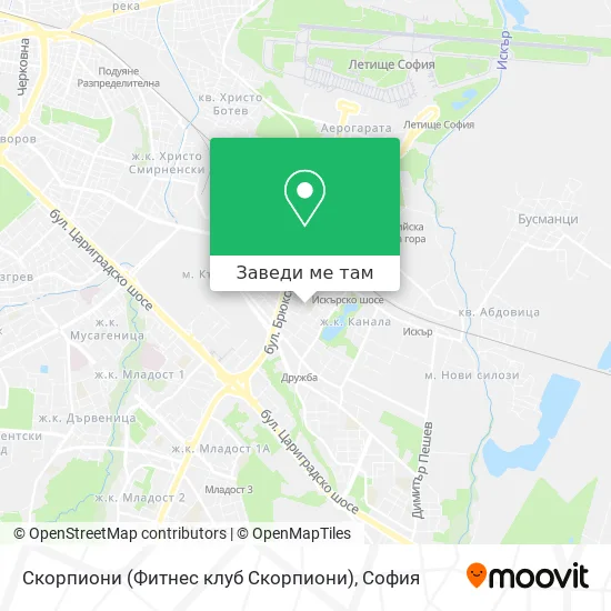 Скорпиони (Фитнес клуб Скорпиони) карта