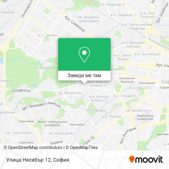Улица Несебър 12 карта