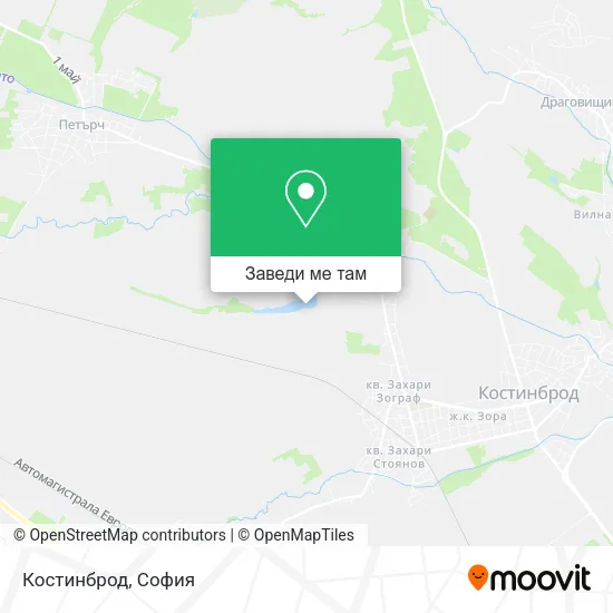 Костинброд карта