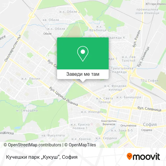 Кучешки парк „Кукуш“ карта