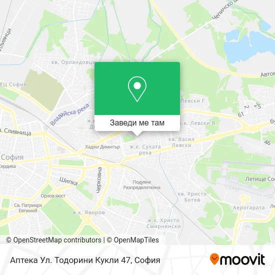 Аптека Ул. Тодорини Кукли 47 карта