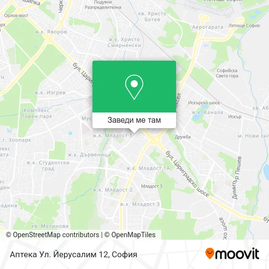 Аптека Ул. Йерусалим 12 карта