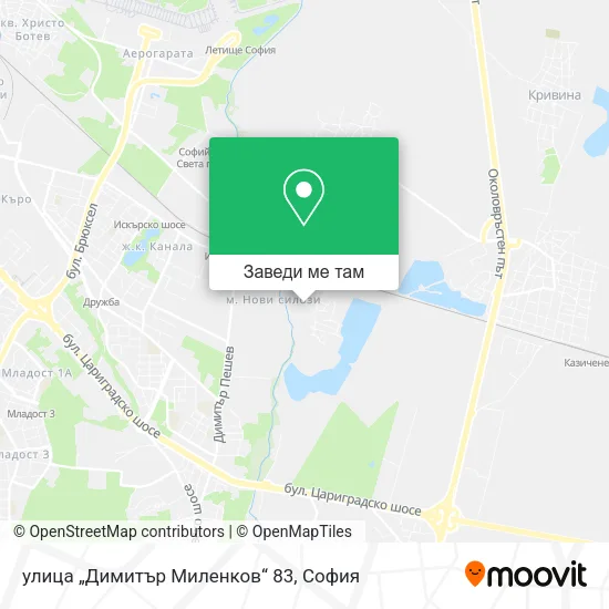 улица „Димитър Миленков“ 83 карта