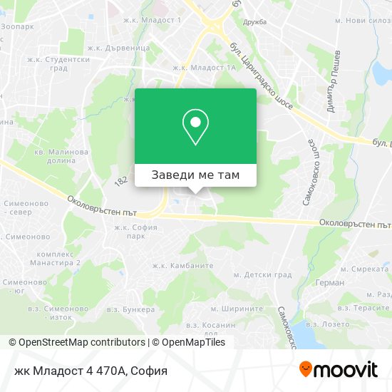 жк Младост 4 470А карта