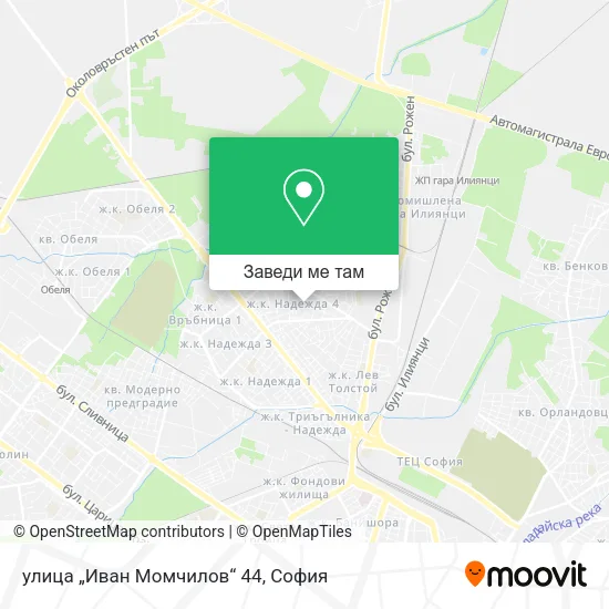 улица „Иван Момчилов“ 44 карта