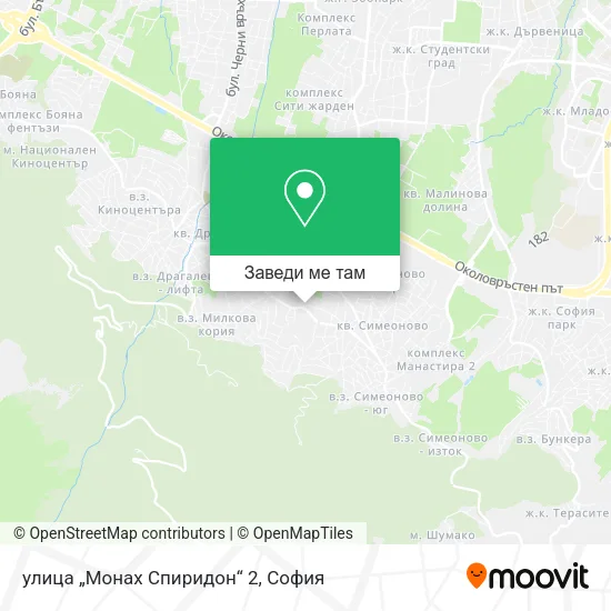 улица „Монах Спиридон“ 2 карта