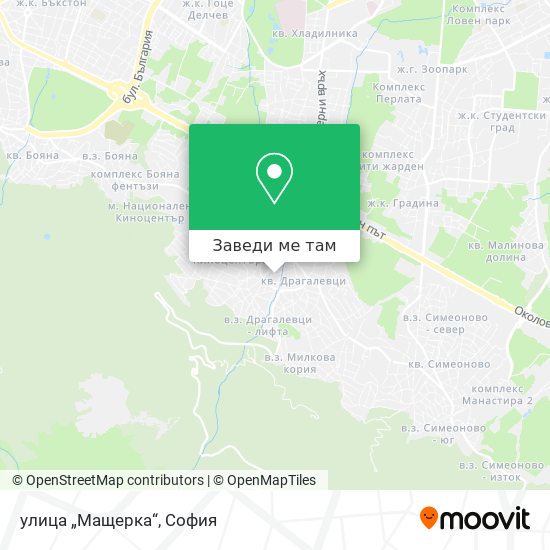 улица „Мащерка“ карта