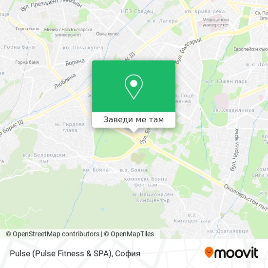 Pulse (Pulse Fitness & SPA) карта