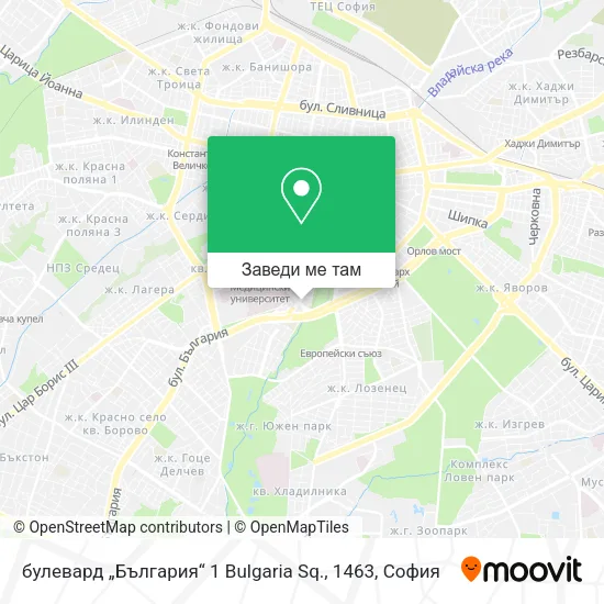 булевард „България“ 1 Bulgaria Sq., 1463 карта