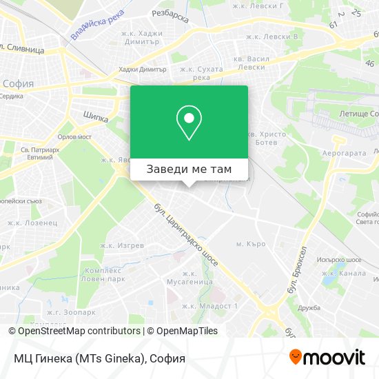 МЦ Гинека (MTs Gineka) карта