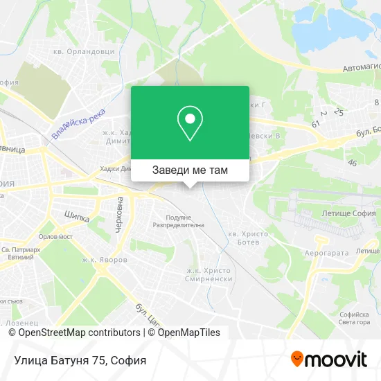 Улица Батуня 75 карта