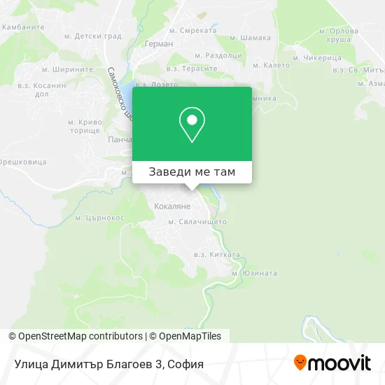 Улица Димитър Благоев 3 карта