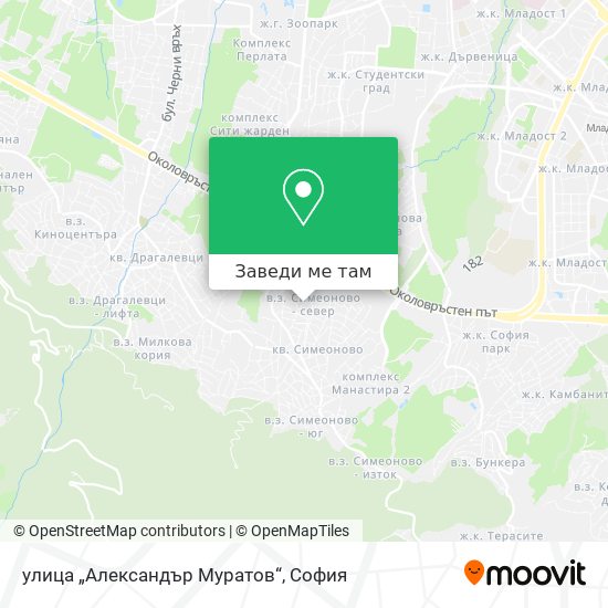 улица „Александър Муратов“ карта