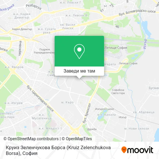 Круиз Зеленчукова Борса (Kruiz Zelenchukova Borsa) карта