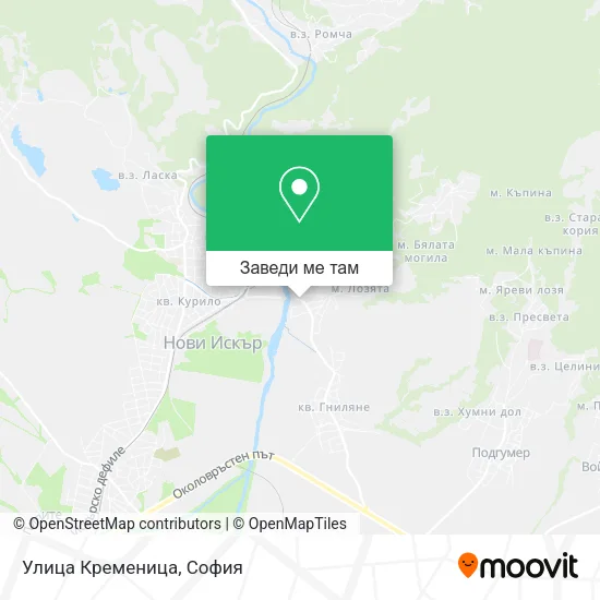 Улица Кременица карта