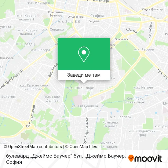 булевард „Джеймс Баучер“ бул. „Джеймс Баучер карта