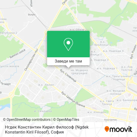 Нгдек Константин Кирил Философ (Ngdek Konstantin Kiril Filosof) карта