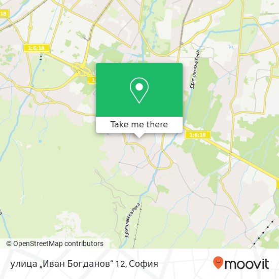 улица „Иван Богданов“ 12 карта