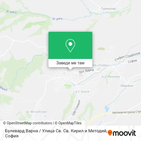 Булевард Варна / Улица Св. Св. Кирил и Методий карта