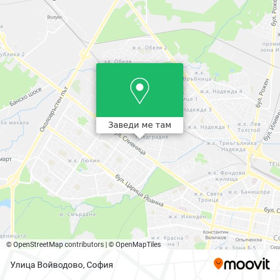 Улица Войводово карта