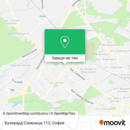 Булевард Сливница 112 карта