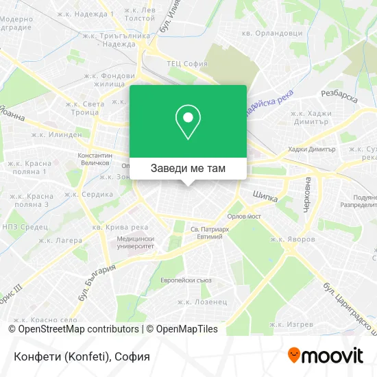 Конфети (Konfeti) карта