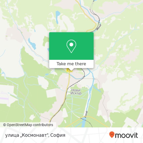 улица „Космонавт“ карта