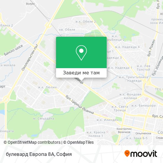 булевард Европа 8А карта