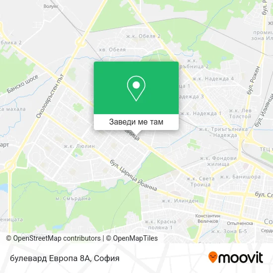 булевард Европа 8А карта